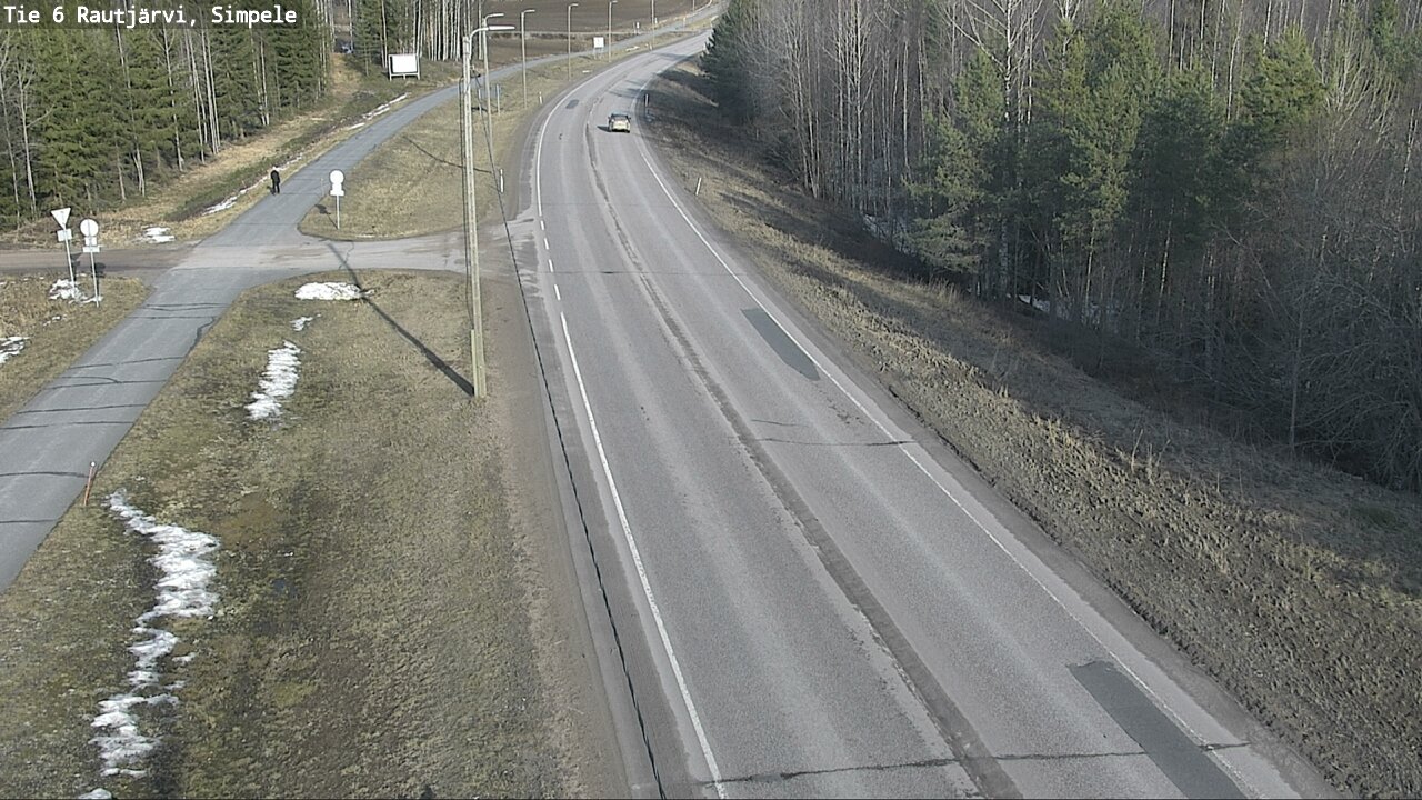 Weather Camera Image Road 6 Rautjärvi, Simpele, Rautjärvi, Etelä-Karjala