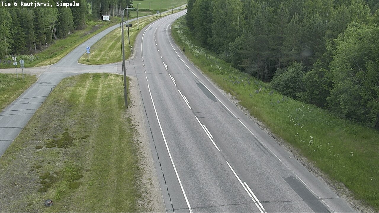 Kelikamerat Kuva Tie 6 Rautjärvi, Simpele, Rautjärvi, Etelä-Karjala