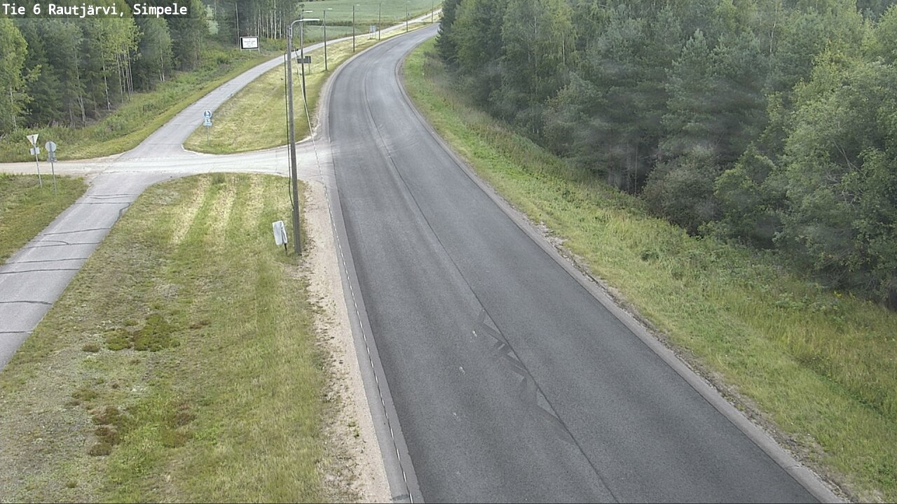 Weather Camera Image Road 6 Rautjärvi, Simpele, Rautjärvi, Etelä-Karjala
