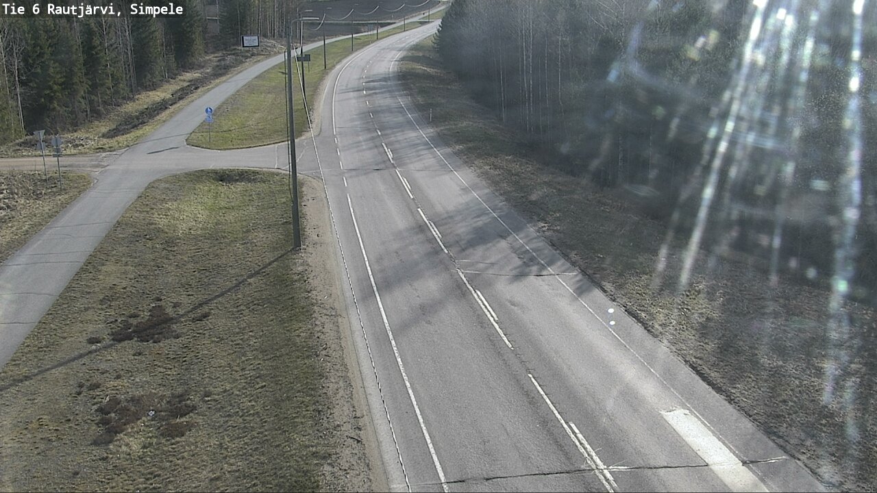 Weather Camera Image Road 6 Rautjärvi, Simpele, Rautjärvi, Etelä-Karjala