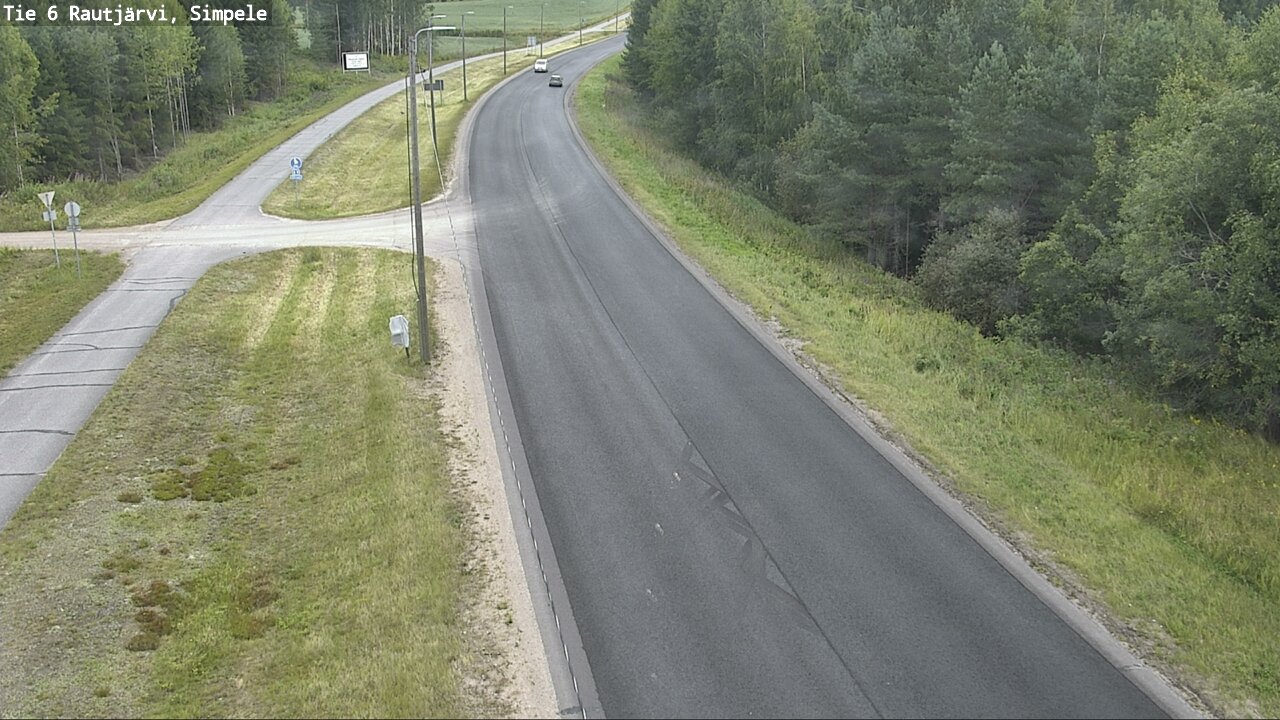 Weather Camera Image Road 6 Rautjärvi, Simpele, Rautjärvi, Etelä-Karjala
