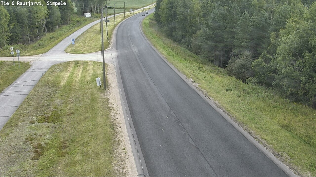Weather Camera Image Road 6 Rautjärvi, Simpele, Rautjärvi, Etelä-Karjala