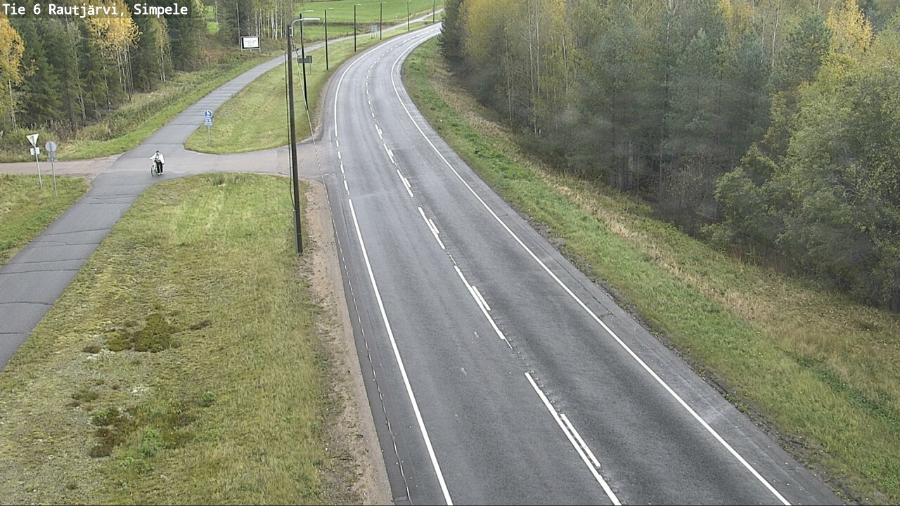 Weather Camera Image Road 6 Rautjärvi, Simpele, Rautjärvi, Etelä-Karjala