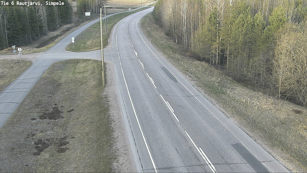 Weather Camera Image Road 6 Rautjärvi, Simpele, Rautjärvi, Etelä-Karjala