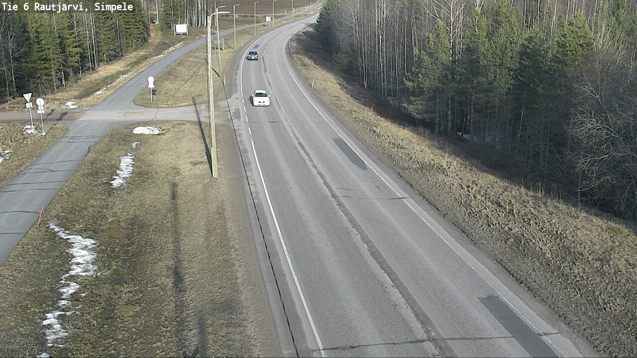 Weather Camera Image Road 6 Rautjärvi, Simpele, Rautjärvi, Etelä-Karjala