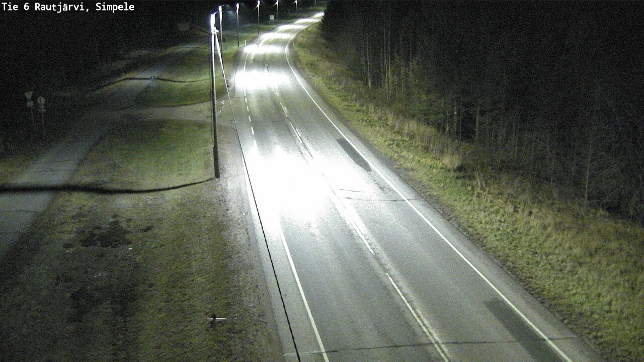 Weather Camera Image Väg 6 Rautjärvi, Simpele, Rautjärvi, Etelä-Karjala