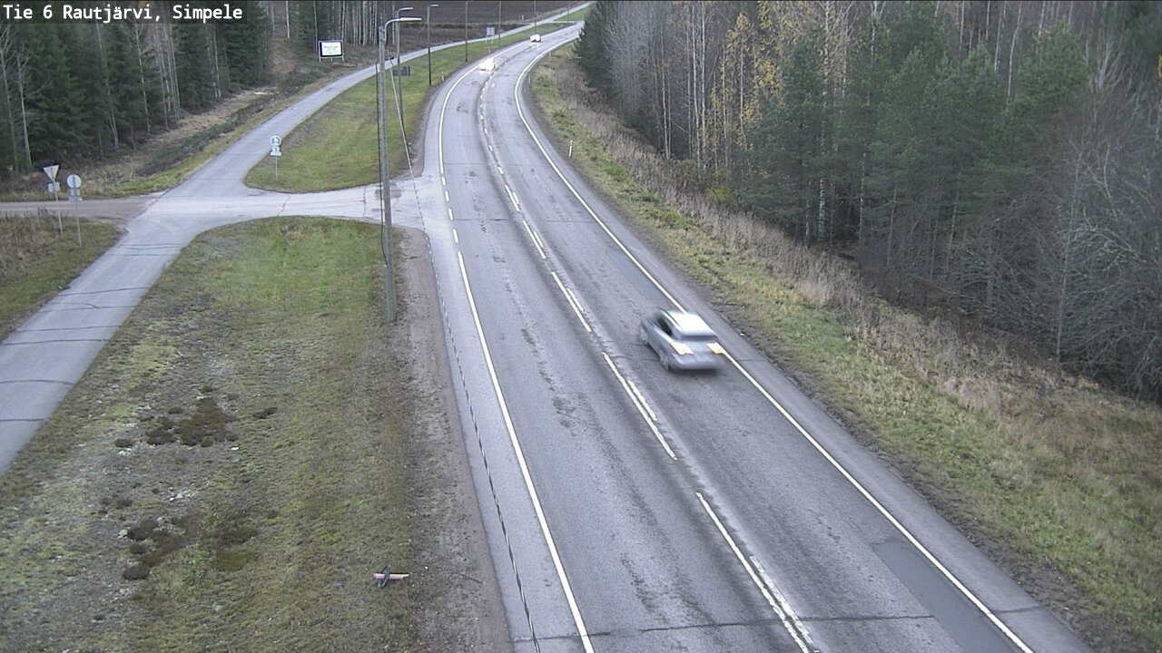 Weather Camera Image Road 6 Rautjärvi, Simpele, Rautjärvi, Etelä-Karjala