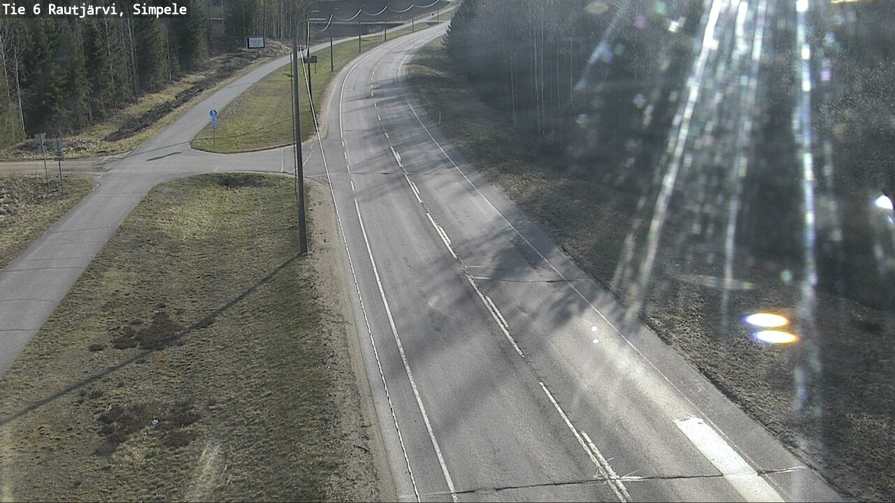 Weather Camera Image Road 6 Rautjärvi, Simpele, Rautjärvi, Etelä-Karjala