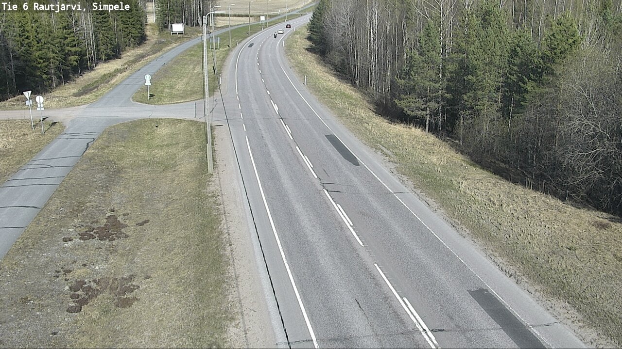 Weather Camera Image Road 6 Rautjärvi, Simpele, Rautjärvi, Etelä-Karjala
