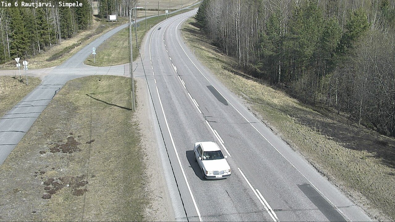 Weather Camera Image Road 6 Rautjärvi, Simpele, Rautjärvi, Etelä-Karjala