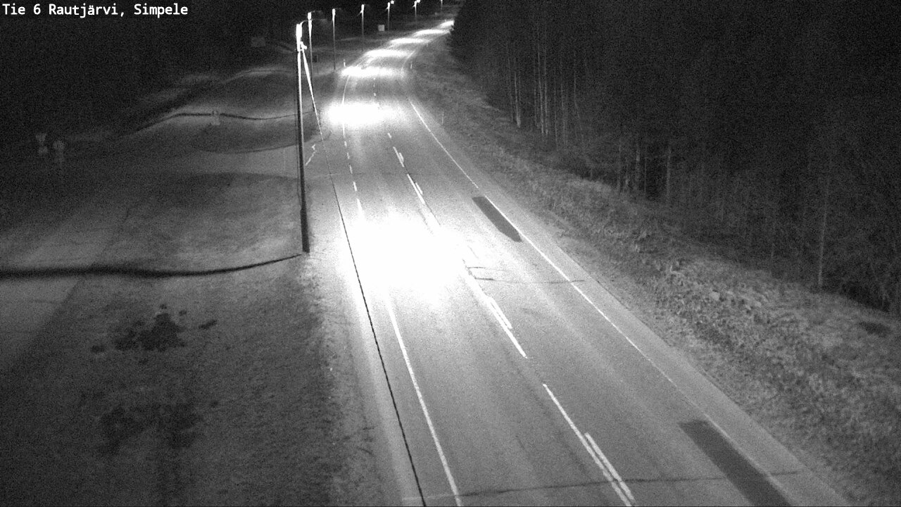 Weather Camera Image Road 6 Rautjärvi, Simpele, Rautjärvi, Etelä-Karjala