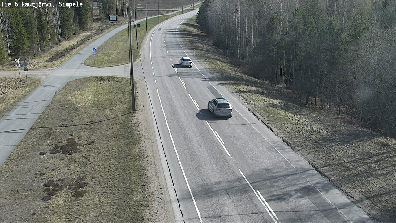 Weather Camera Image Road 6 Rautjärvi, Simpele, Rautjärvi, Etelä-Karjala