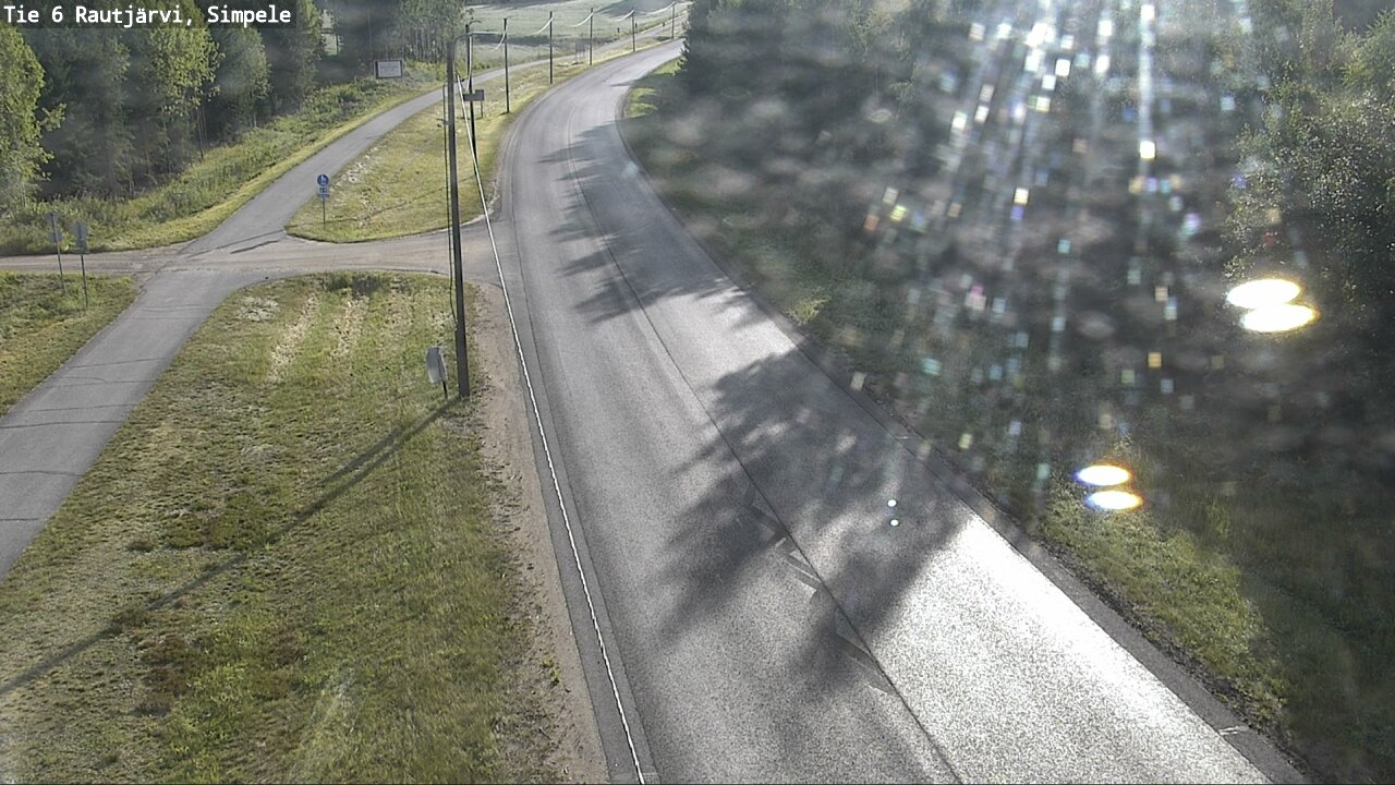 Weather Camera Image Väg 6 Rautjärvi, Simpele, Rautjärvi, Etelä-Karjala