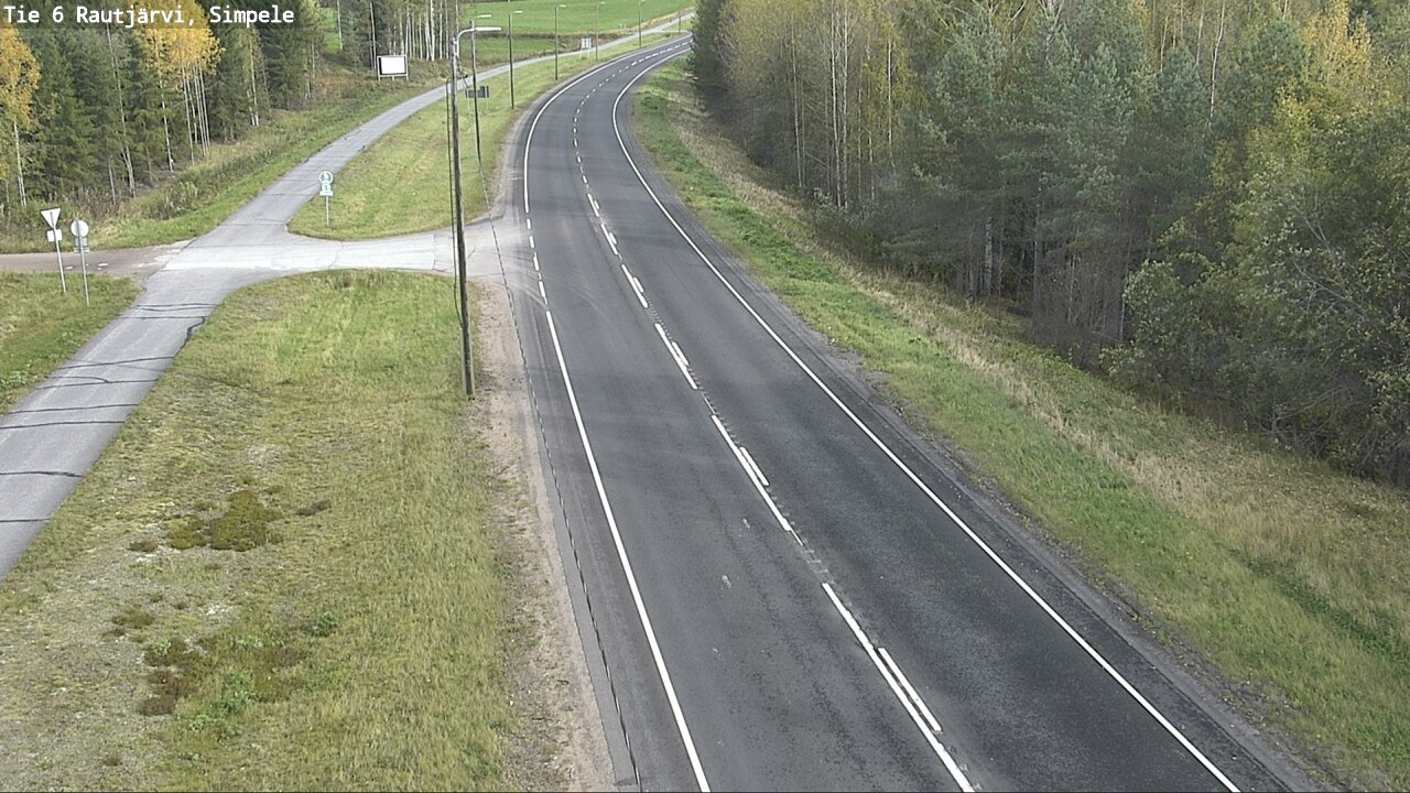 Weather Camera Image Road 6 Rautjärvi, Simpele, Rautjärvi, Etelä-Karjala