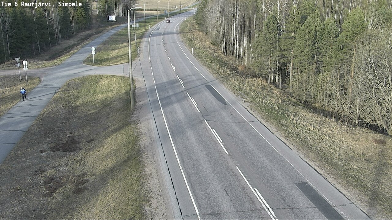 Weather Camera Image Road 6 Rautjärvi, Simpele, Rautjärvi, Etelä-Karjala
