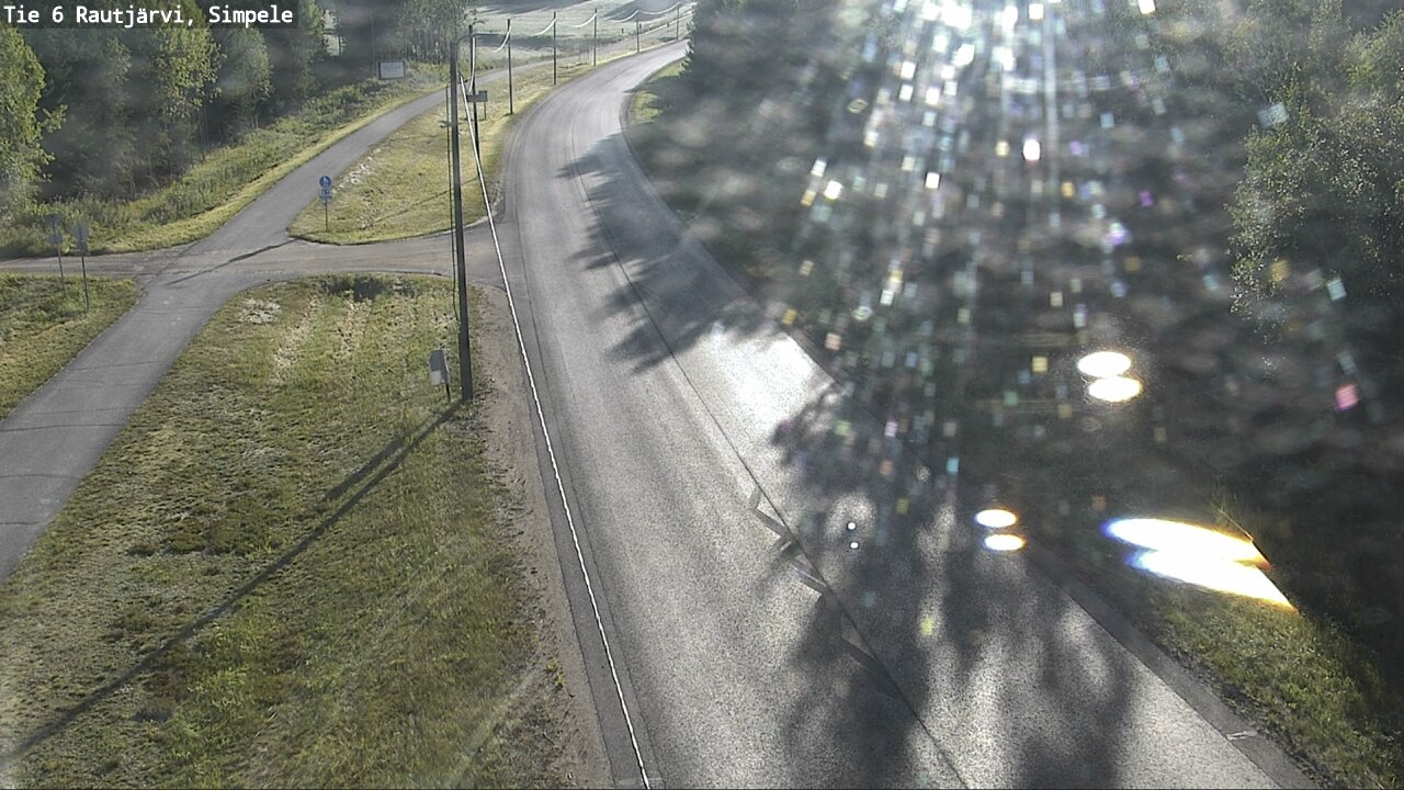 Weather Camera Image Väg 6 Rautjärvi, Simpele, Rautjärvi, Etelä-Karjala