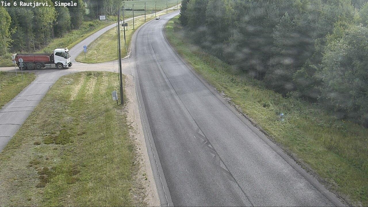Weather Camera Image Road 6 Rautjärvi, Simpele, Rautjärvi, Etelä-Karjala