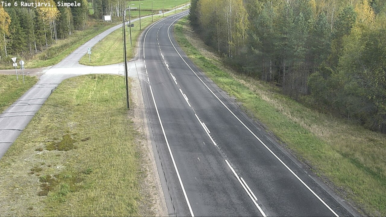 Weather Camera Image Road 6 Rautjärvi, Simpele, Rautjärvi, Etelä-Karjala