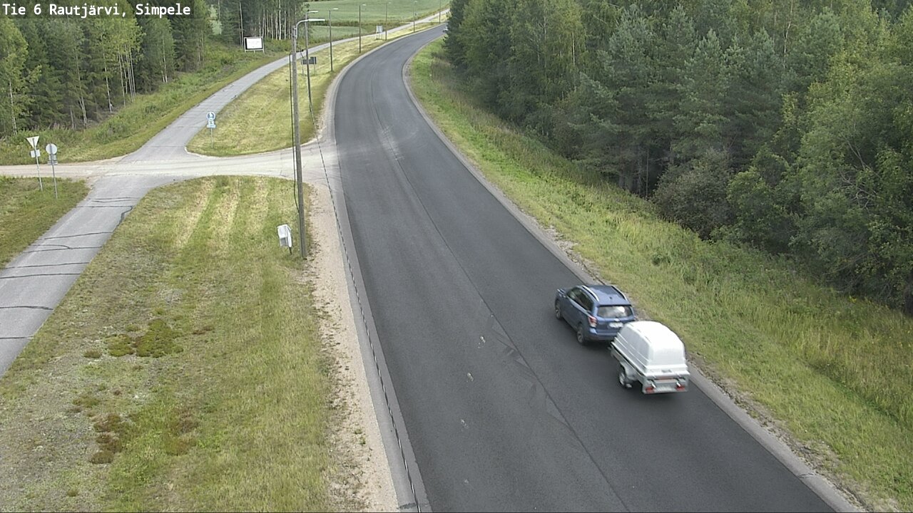 Weather Camera Image Road 6 Rautjärvi, Simpele, Rautjärvi, Etelä-Karjala