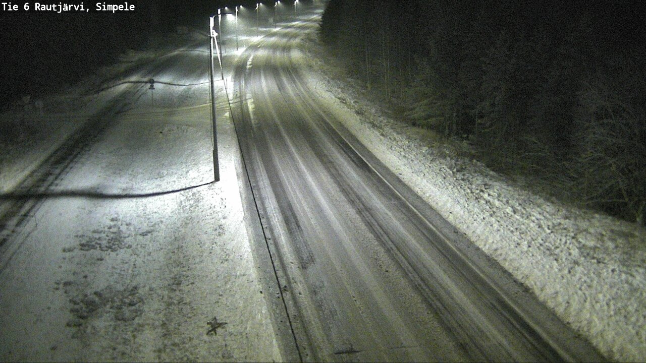 Weather Camera Image Road 6 Rautjärvi, Simpele, Rautjärvi, Etelä-Karjala