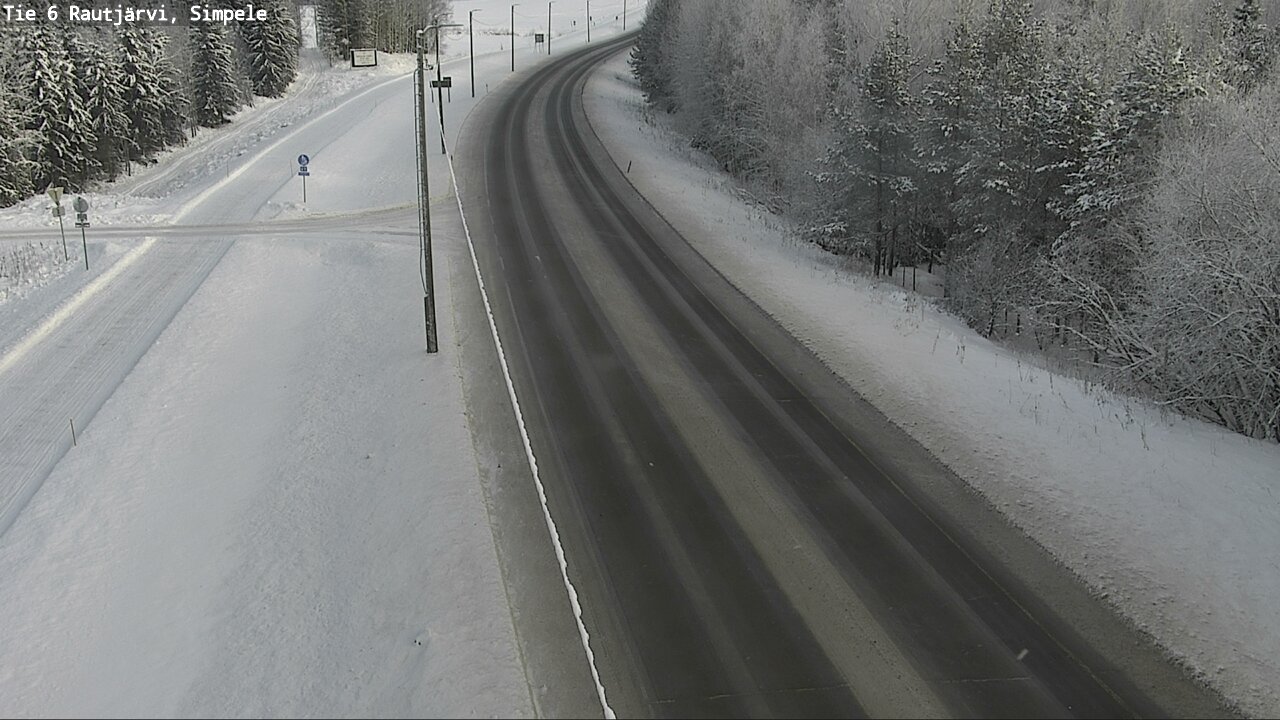 Weather Camera Image Road 6 Rautjärvi, Simpele, Rautjärvi, Etelä-Karjala