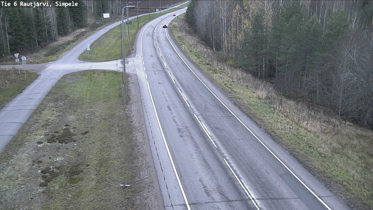 Weather Camera Image Road 6 Rautjärvi, Simpele, Rautjärvi, Etelä-Karjala