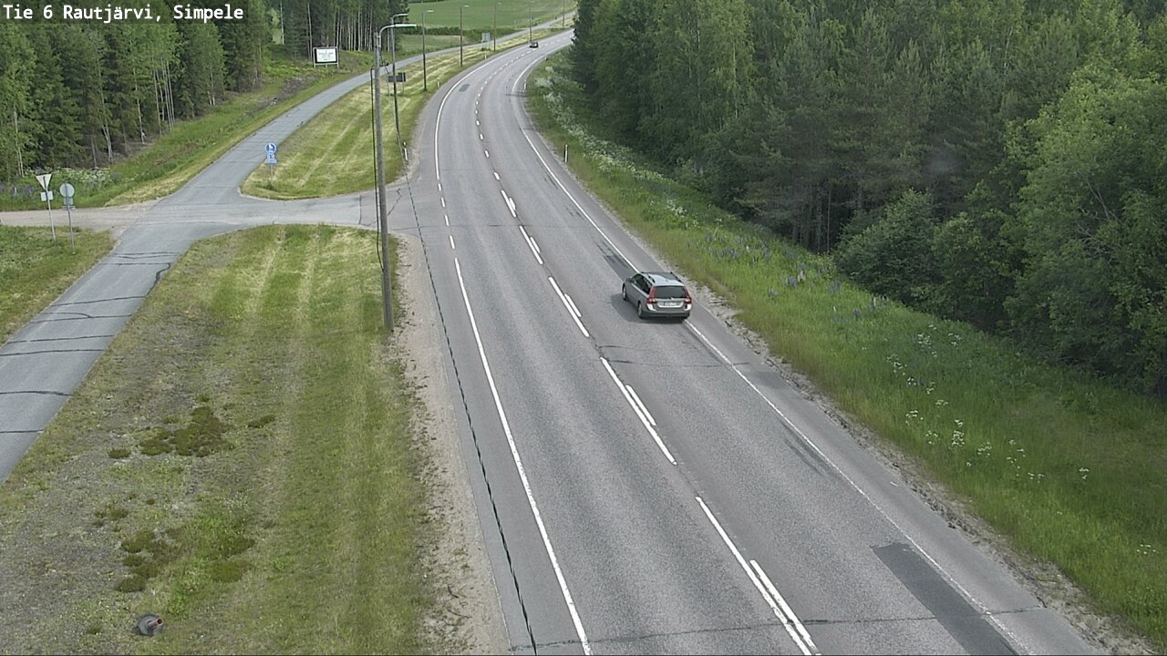 Kelikamerat Kuva Tie 6 Rautjärvi, Simpele, Rautjärvi, Etelä-Karjala