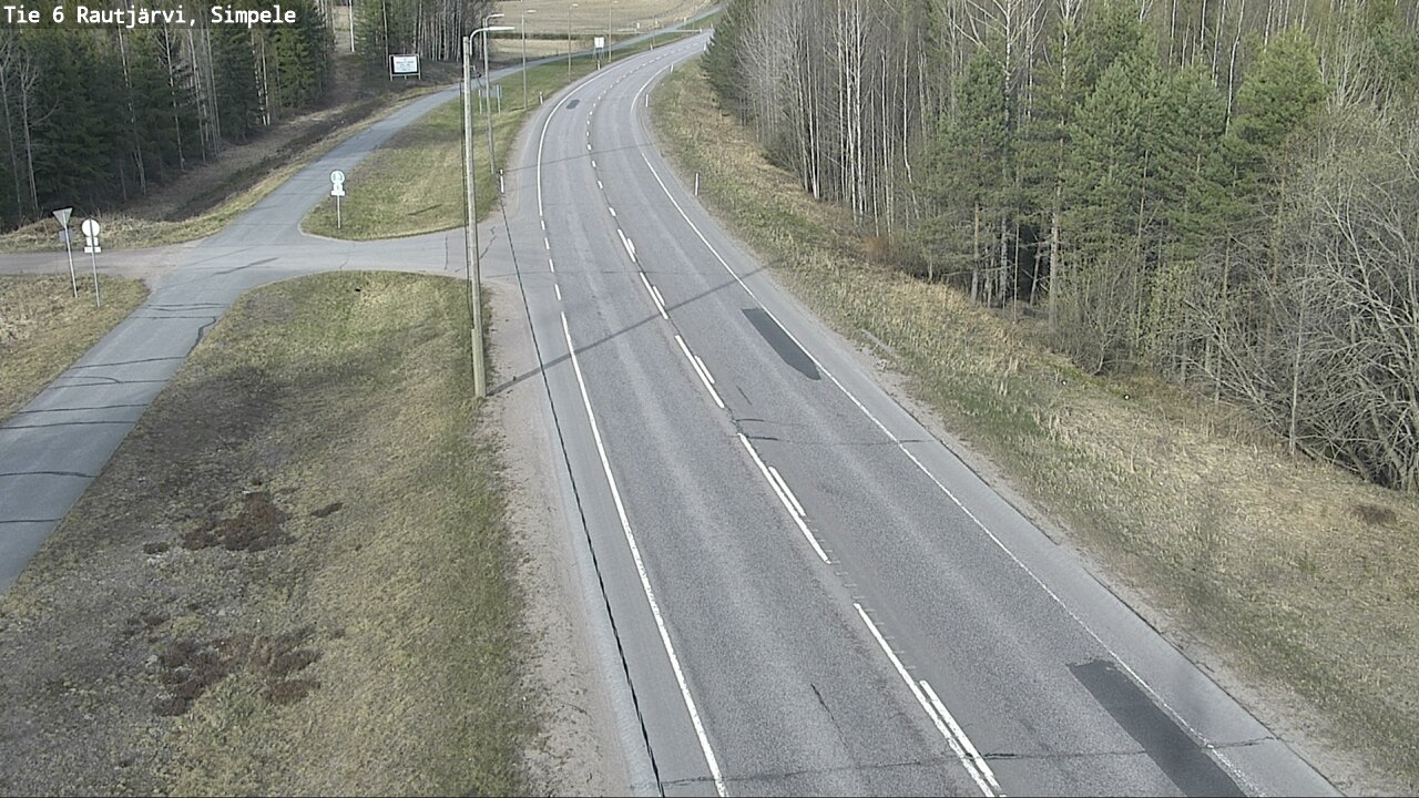 Weather Camera Image Road 6 Rautjärvi, Simpele, Rautjärvi, Etelä-Karjala