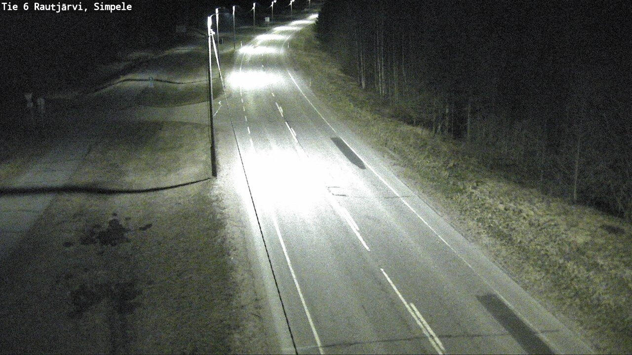Weather Camera Image Road 6 Rautjärvi, Simpele, Rautjärvi, Etelä-Karjala
