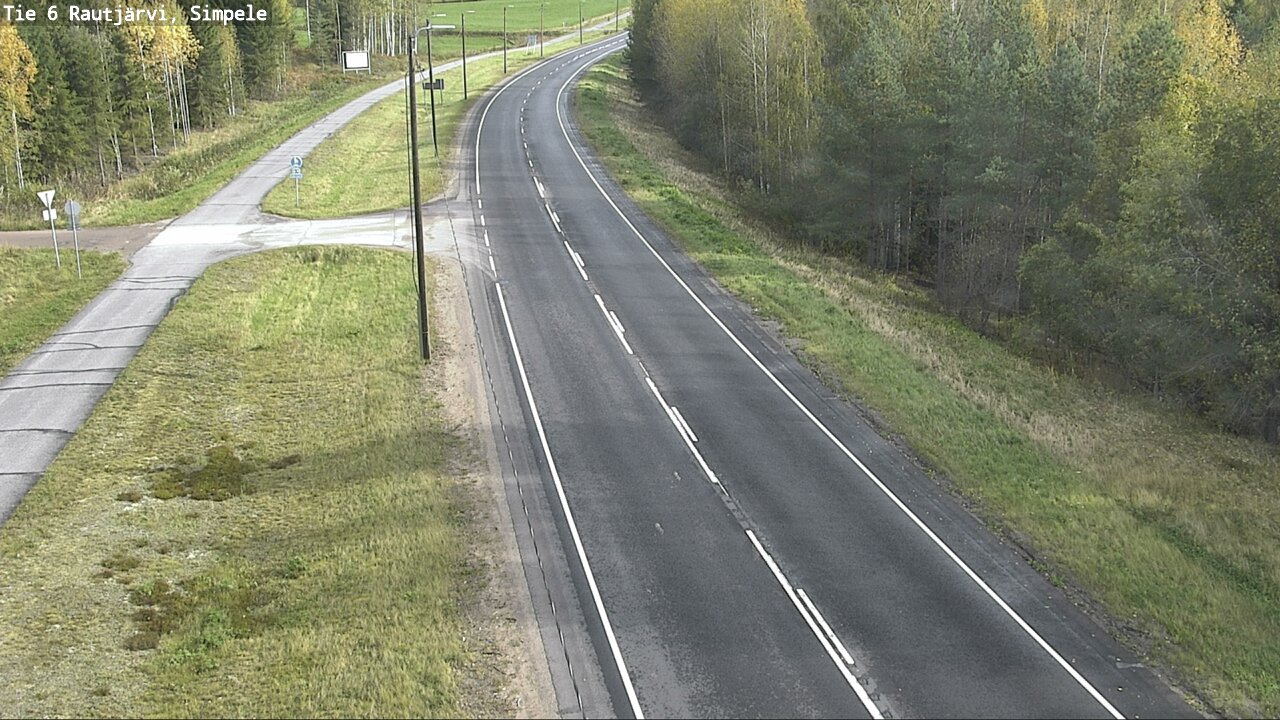 Weather Camera Image Road 6 Rautjärvi, Simpele, Rautjärvi, Etelä-Karjala