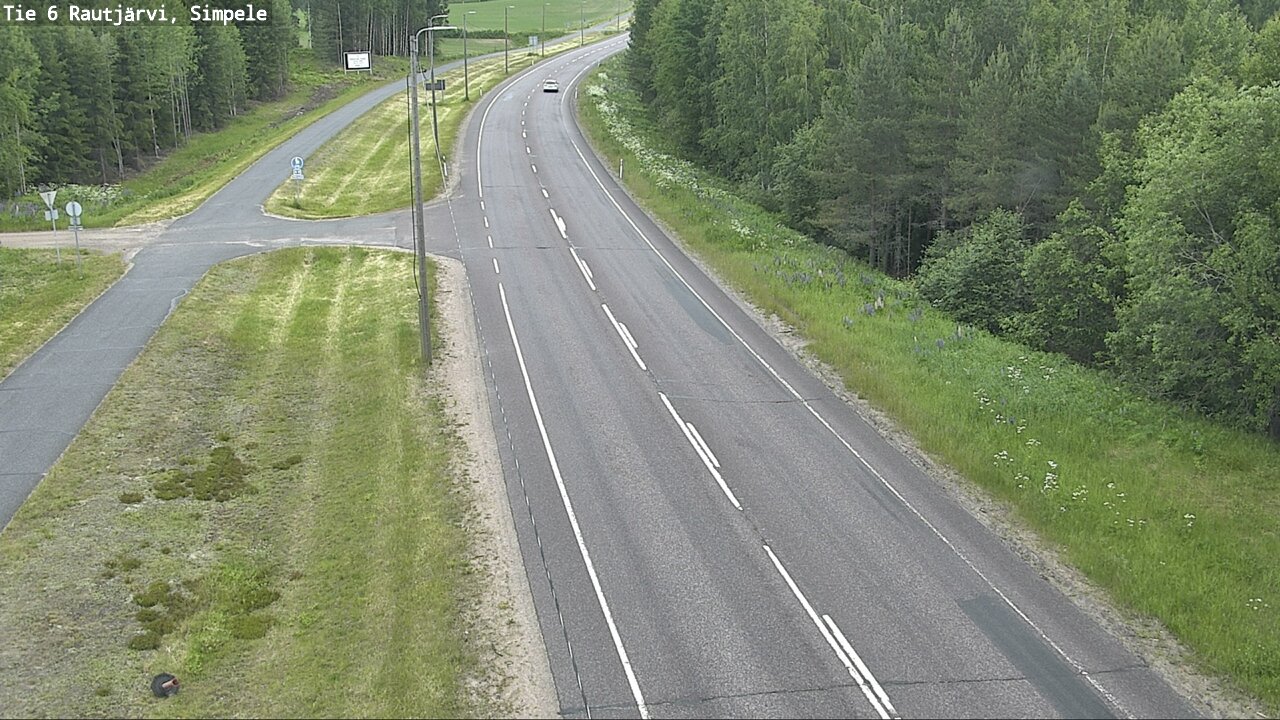 Kelikamerat Kuva Tie 6 Rautjärvi, Simpele, Rautjärvi, Etelä-Karjala