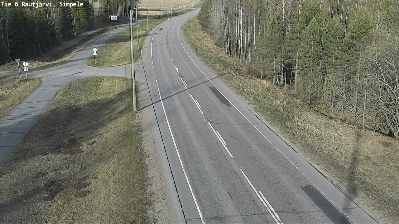 Weather Camera Image Road 6 Rautjärvi, Simpele, Rautjärvi, Etelä-Karjala
