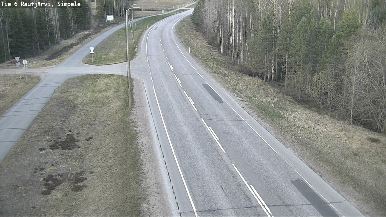 Weather Camera Image Road 6 Rautjärvi, Simpele, Rautjärvi, Etelä-Karjala