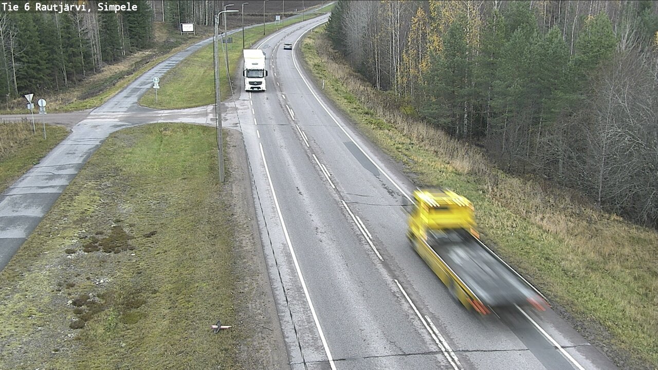 Kelikamerat Kuva Tie 6 Rautjärvi, Simpele, Rautjärvi, Etelä-Karjala