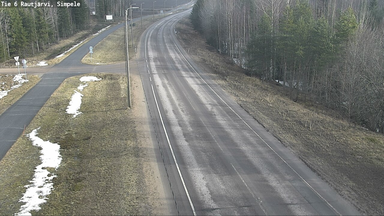 Weather Camera Image Väg 6 Rautjärvi, Simpele, Rautjärvi, Etelä-Karjala