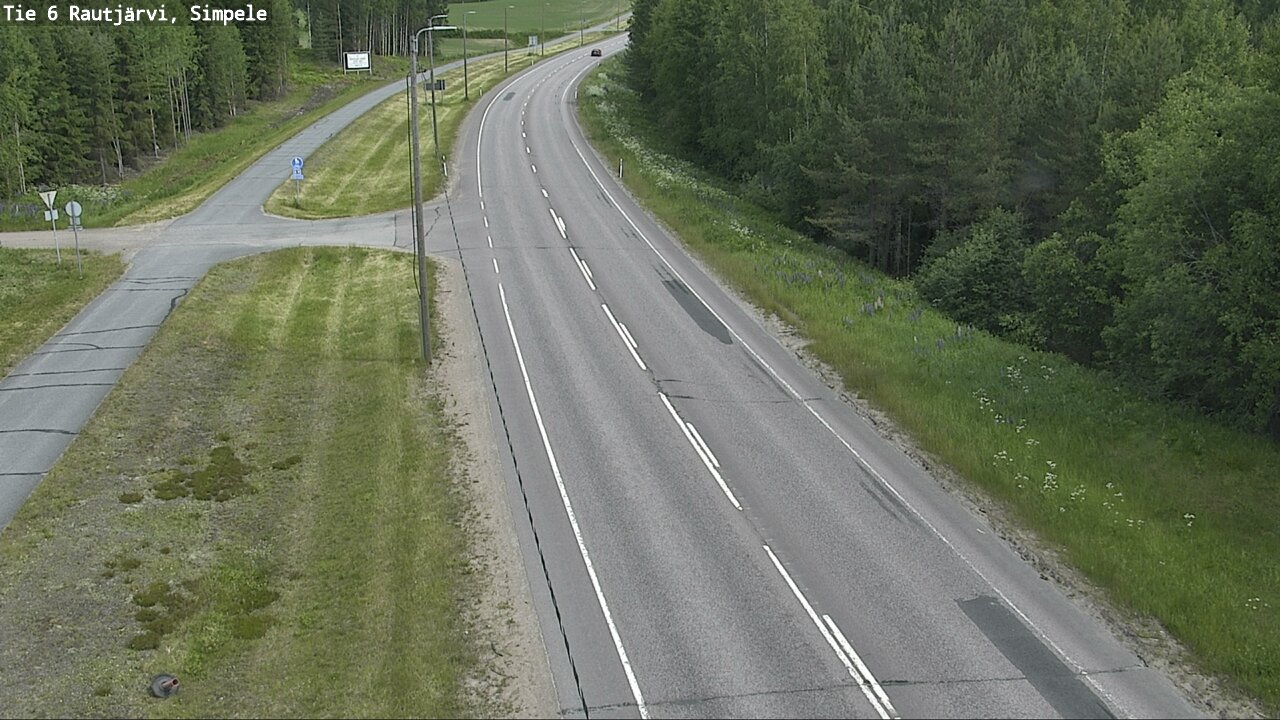 Kelikamerat Kuva Tie 6 Rautjärvi, Simpele, Rautjärvi, Etelä-Karjala