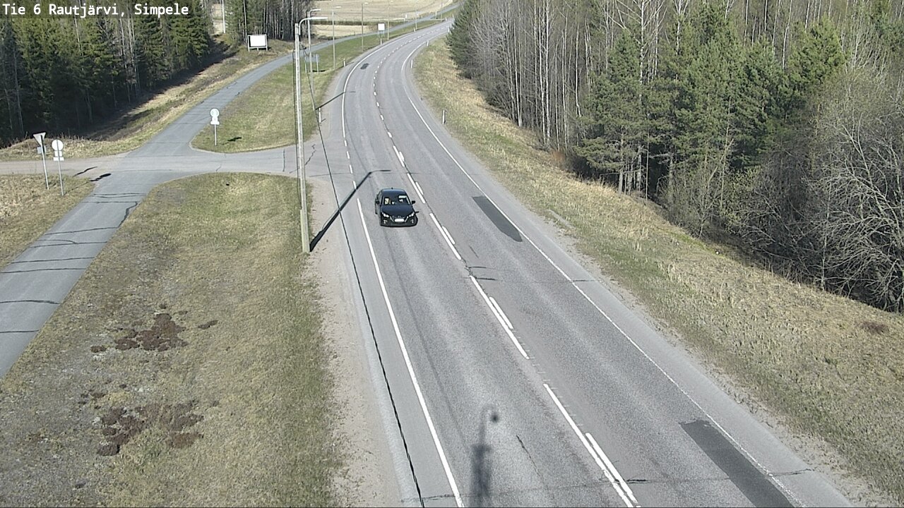 Weather Camera Image Road 6 Rautjärvi, Simpele, Rautjärvi, Etelä-Karjala
