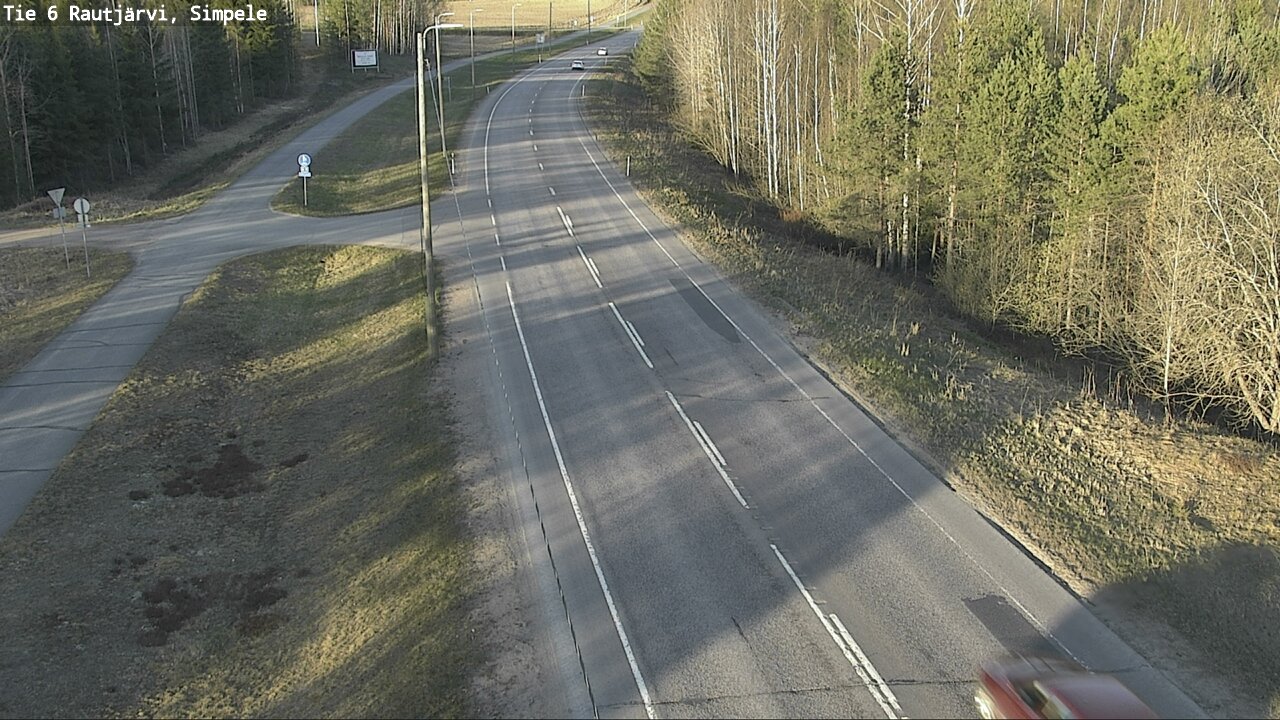 Weather Camera Image Road 6 Rautjärvi, Simpele, Rautjärvi, Etelä-Karjala