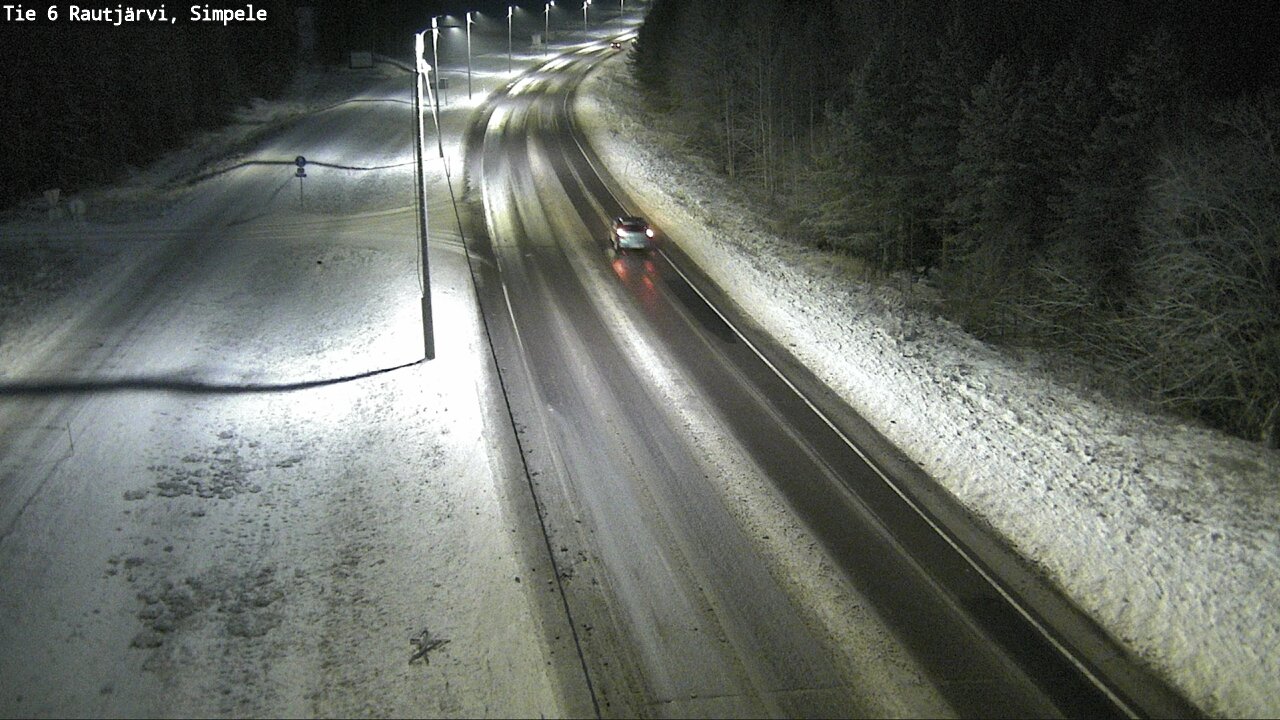 Weather Camera Image Road 6 Rautjärvi, Simpele, Rautjärvi, Etelä-Karjala
