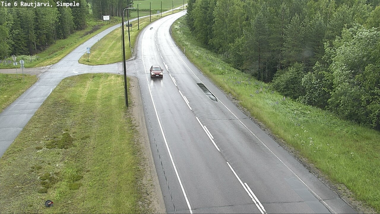 Weather Camera Image Road 6 Rautjärvi, Simpele, Rautjärvi, Etelä-Karjala