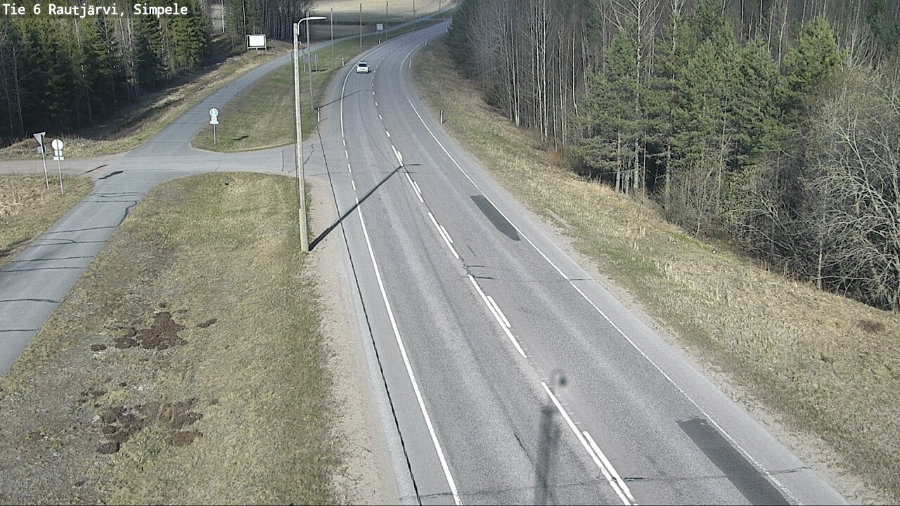 Weather Camera Image Road 6 Rautjärvi, Simpele, Rautjärvi, Etelä-Karjala