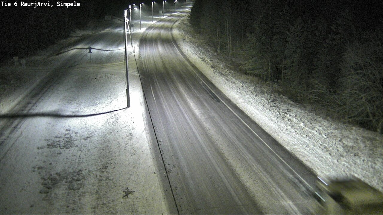 Weather Camera Image Road 6 Rautjärvi, Simpele, Rautjärvi, Etelä-Karjala