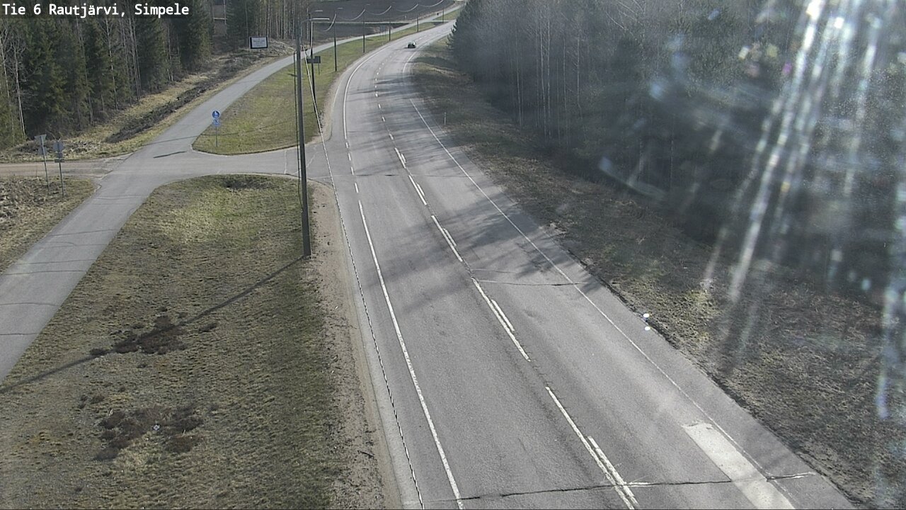 Weather Camera Image Road 6 Rautjärvi, Simpele, Rautjärvi, Etelä-Karjala