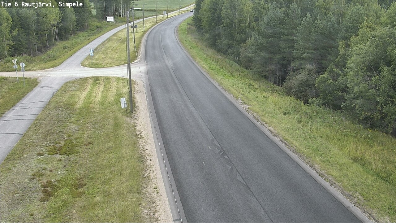 Weather Camera Image Road 6 Rautjärvi, Simpele, Rautjärvi, Etelä-Karjala