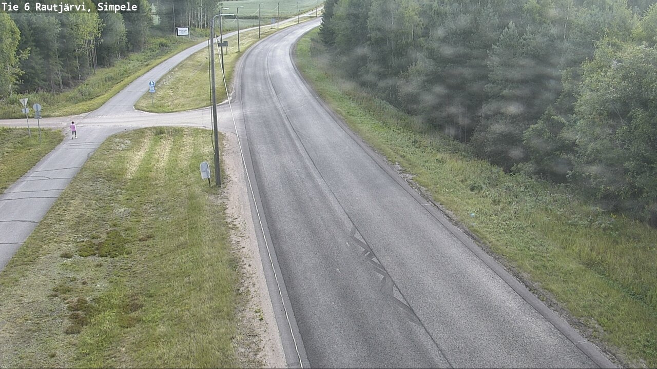 Weather Camera Image Road 6 Rautjärvi, Simpele, Rautjärvi, Etelä-Karjala