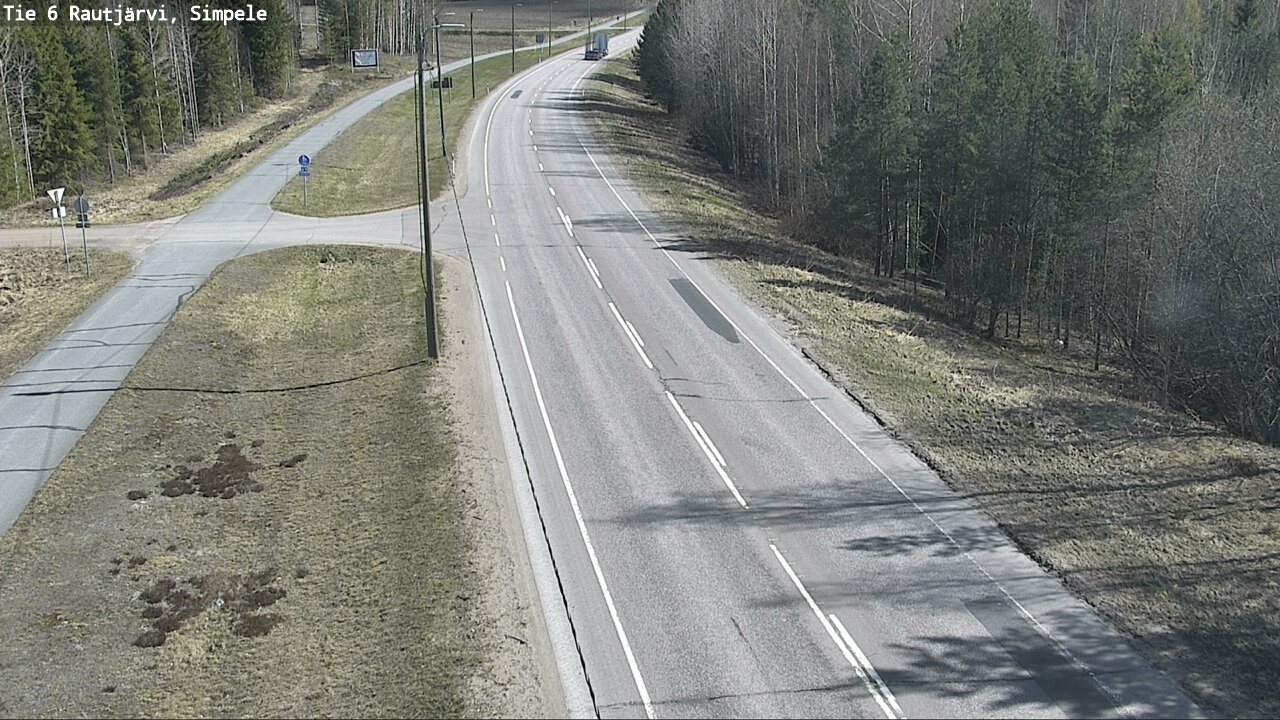 Weather Camera Image Road 6 Rautjärvi, Simpele, Rautjärvi, Etelä-Karjala