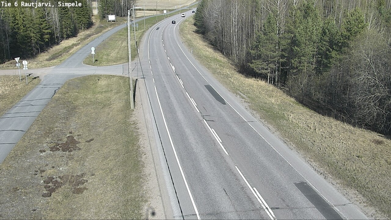 Weather Camera Image Road 6 Rautjärvi, Simpele, Rautjärvi, Etelä-Karjala