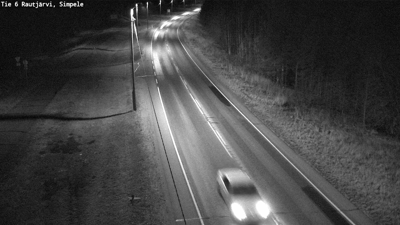 Weather Camera Image Väg 6 Rautjärvi, Simpele, Rautjärvi, Etelä-Karjala