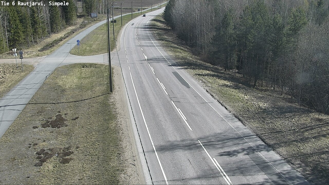 Weather Camera Image Road 6 Rautjärvi, Simpele, Rautjärvi, Etelä-Karjala