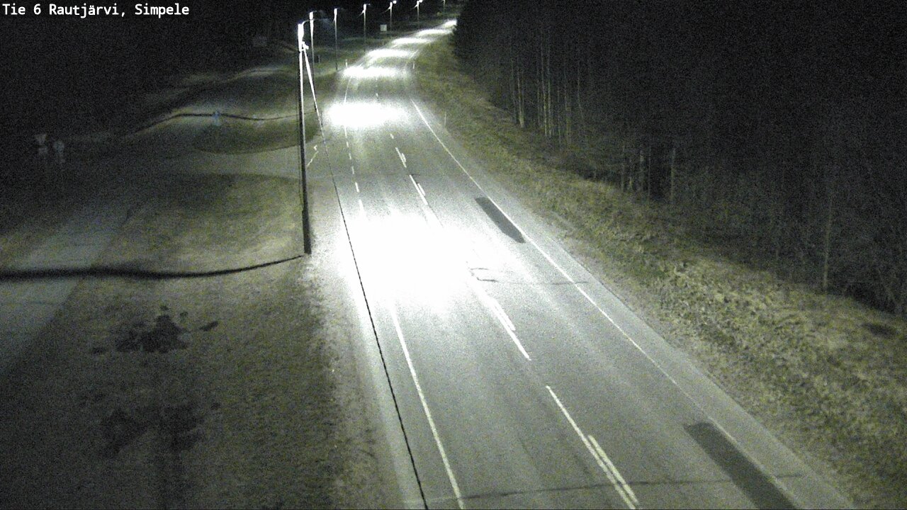 Weather Camera Image Road 6 Rautjärvi, Simpele, Rautjärvi, Etelä-Karjala